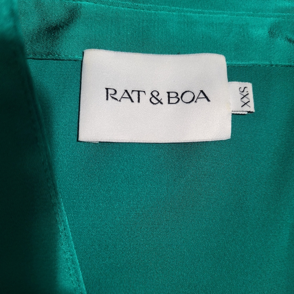 Rat & Boa Alanis Shirt Dress Emerald - Picture 5 of 9